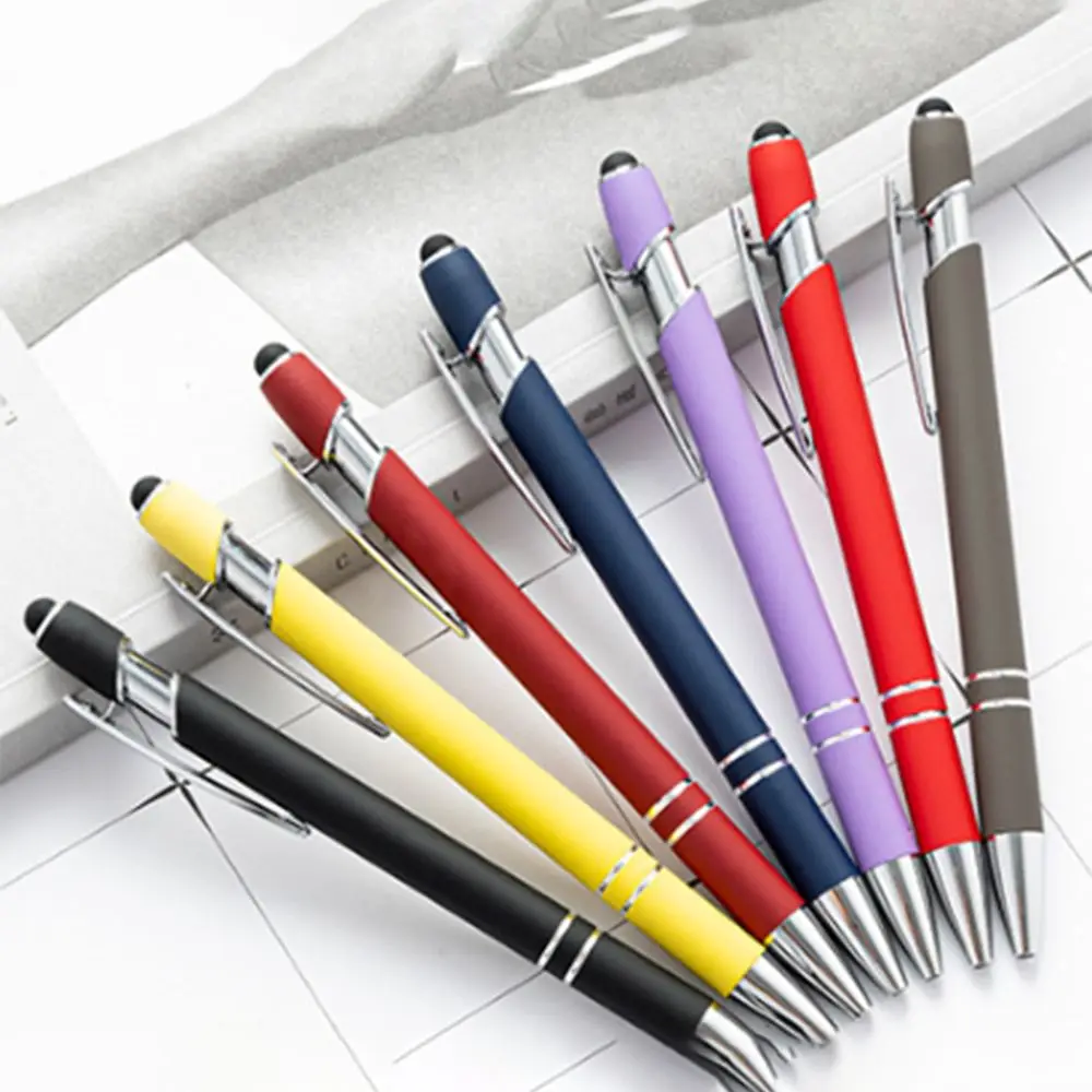 Colorful Matte Ballpoint Pen Universal Multifunction Fountain pen Durable Multi-purpose Capacitive Touch Screen Stylus