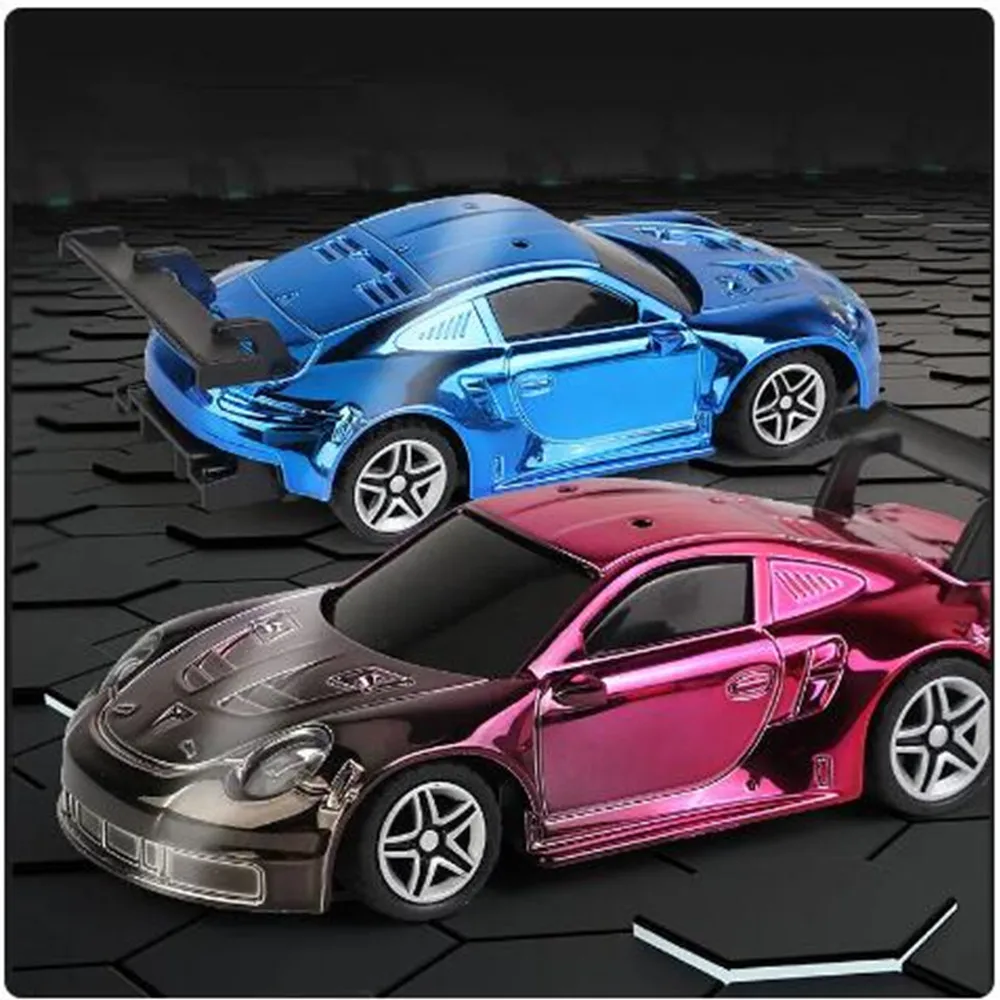 Drift Vehicle  Rc Car Toy 1:43 Mini RC Racing Car Toy Electroplated Shell With LED Light Indoor Toy Car Model For Children