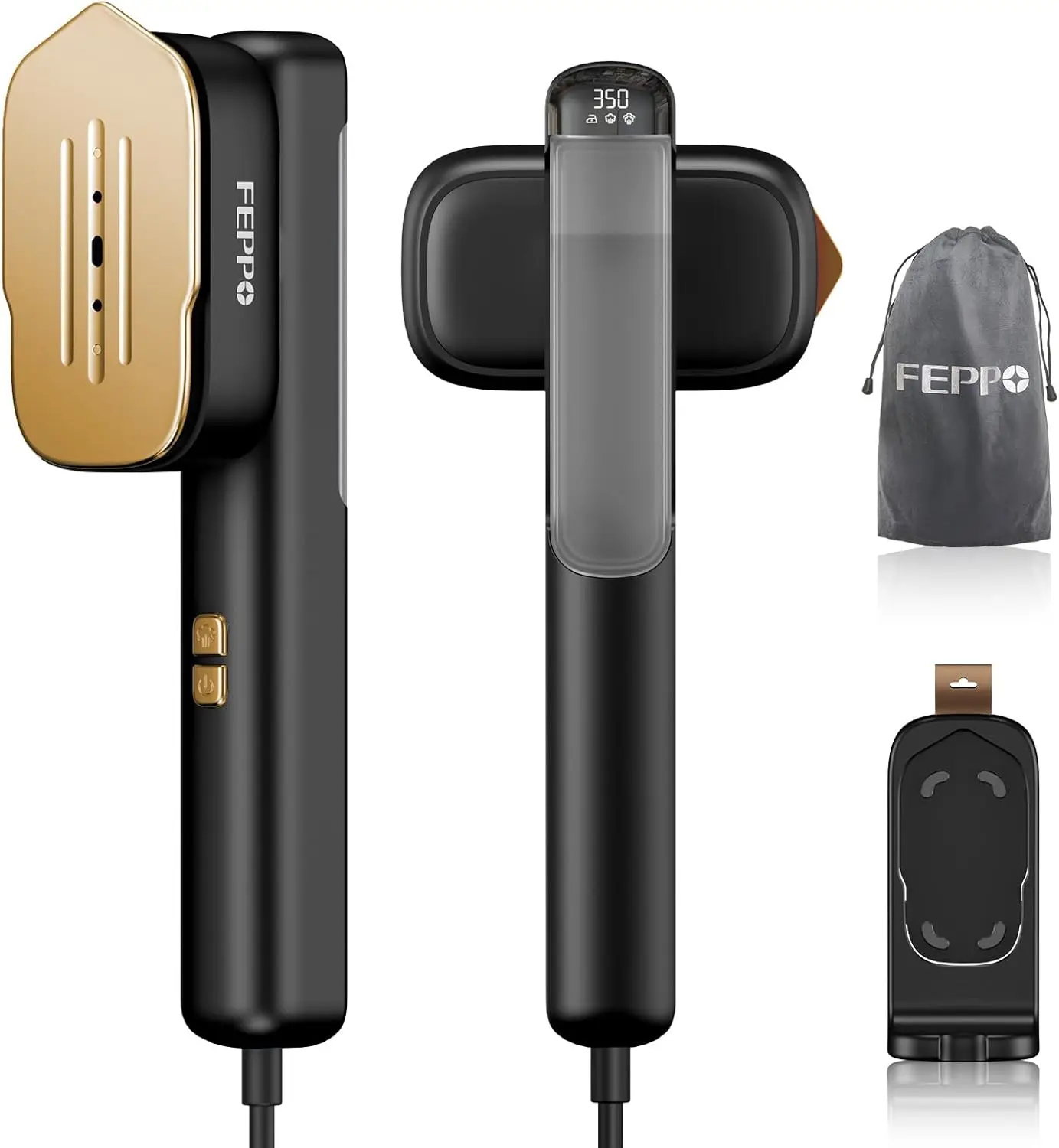 

Портативный отпариватель и утюг 2 в 1, двойное напряжение 110-240В, быстрый нагрев, большая керамическая панель для дома и путешествий