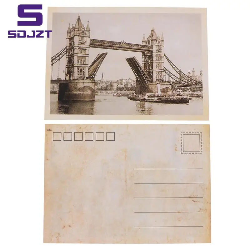 Cards Gift Cards Christmas Postcards Hot sale 32pcs Classical Famous Europe Building Vintage Style Memory Postcard Set Greeting