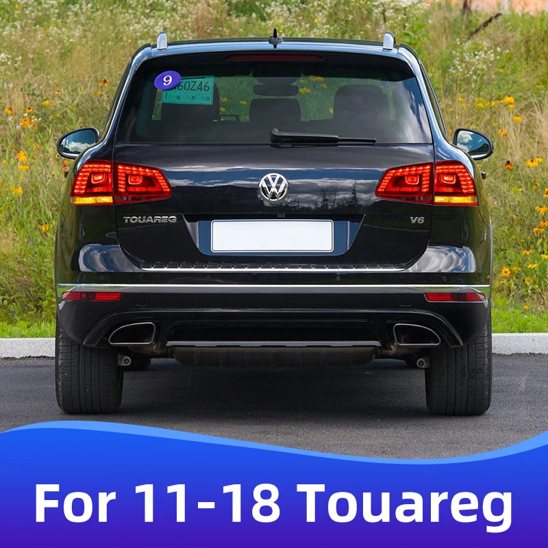 For2011-2018 volkswagen touareg modificado e atualizado novo estilo conduziu a montagem do farol peças de automóvel drl