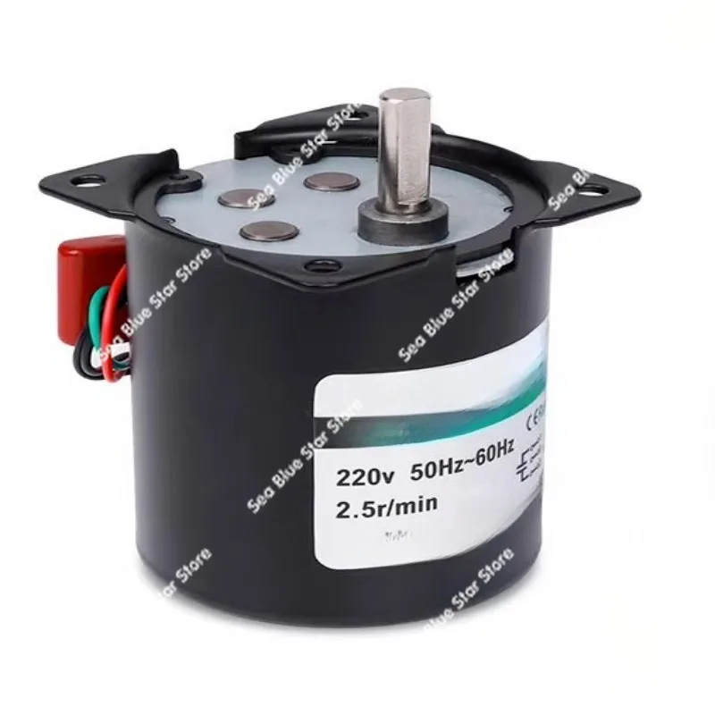 AC permanent magnet synchronous motor 220v pure copper coil silent positive and reverse gear deceleration low speed micro motor