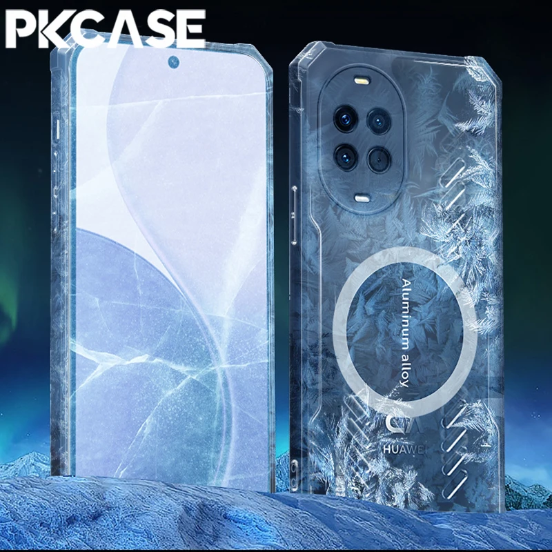 حافظة هاتف شفافة لتبديد الحرارة المغناطيسي PKCASE لهاتف هواوي نوفا 14 الترا استمتع 80 70X Mate 70 60 Pro Plus #3