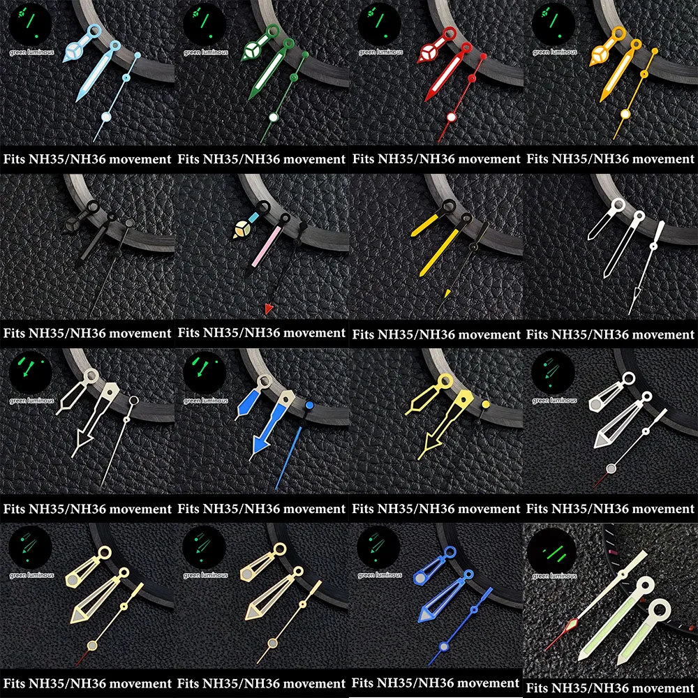 

NH35A Pointer Watch Accessories Watch Needle 4R35/4R36 Hand Luminous Hand Suitable For NH35/NH36/NH38/NH70 Movement Watch Parts