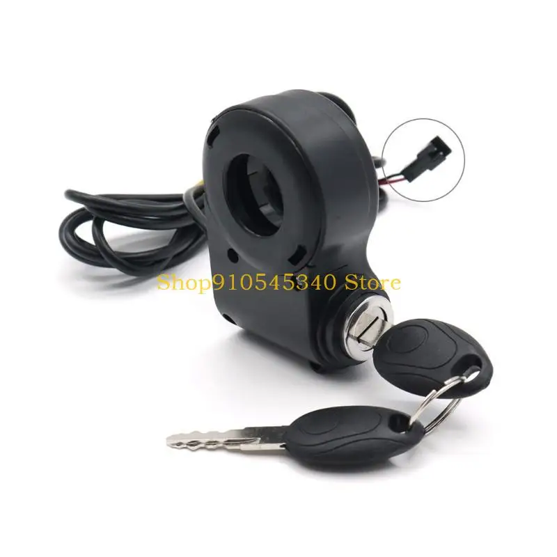 U2JA 10 Inch Electric Scooters Handlebar Switch Lock with Digital Battery Display Waterproof Scooters Handlebar Switch Lock s