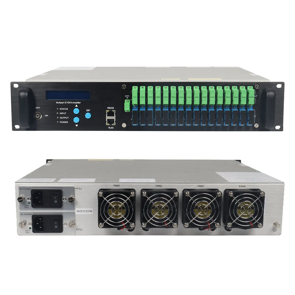 

Products subject to negotiationHigh Power CATV 1550nm Fiber Optic EDFA Amplifier 32 Ports each port 23dB