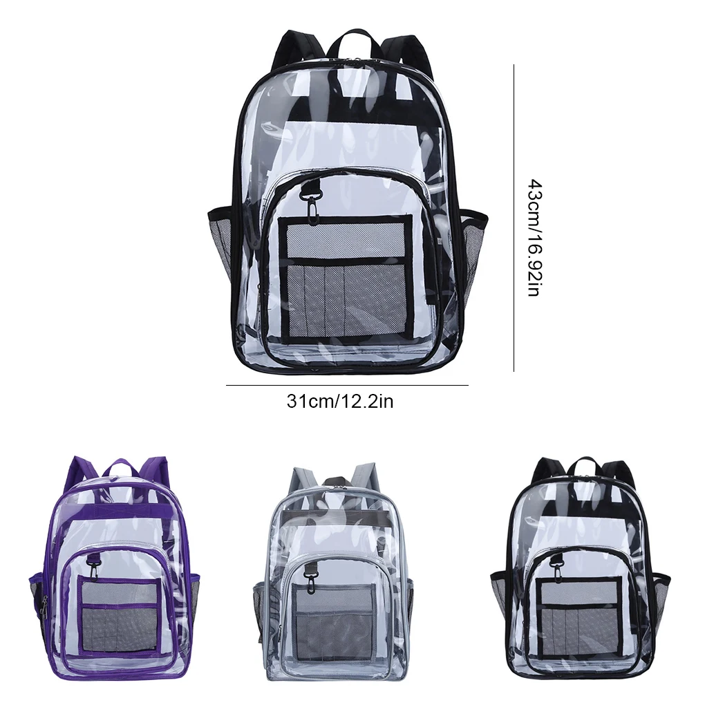 Waterproof Fashion Shoulder Bag Portable Backpacks Student Bookbag Gray