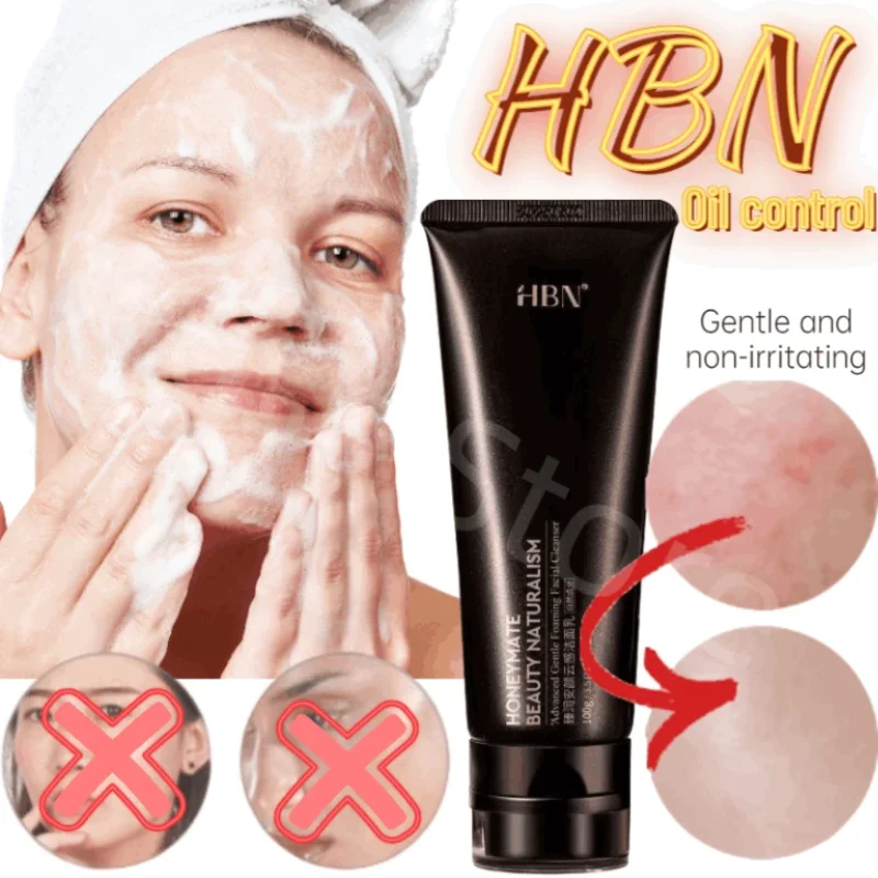 

100ML HBN Amino Acid Deep Cleanses The Skin, Shrinks Pores, Controls Oil, and Is Gentle and Non-irritating for Sensitive Skin