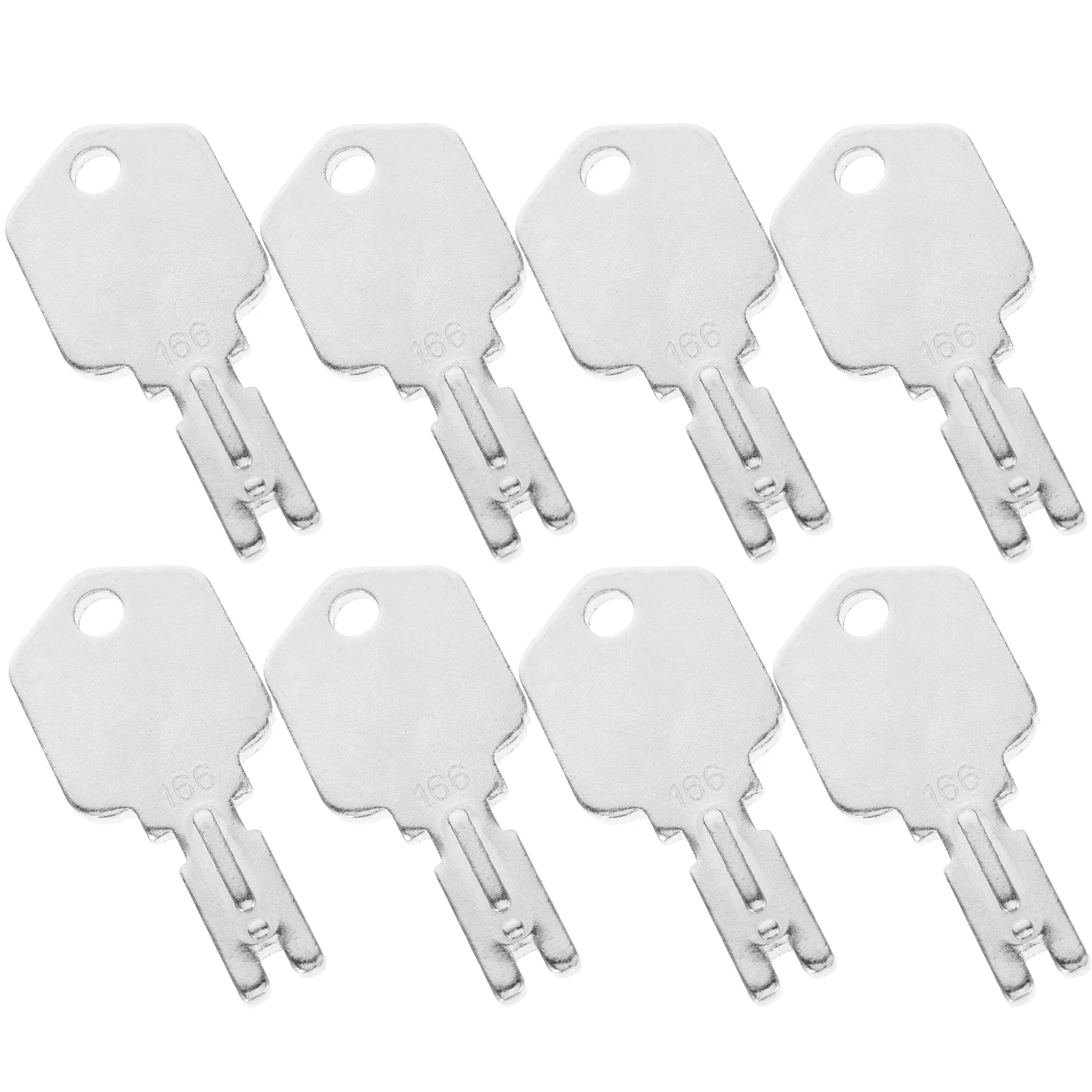 8 Pcs Tractor Forklift Key Starter Polaris Skewer Lock Iron Ignition Switch Ranger Industrial