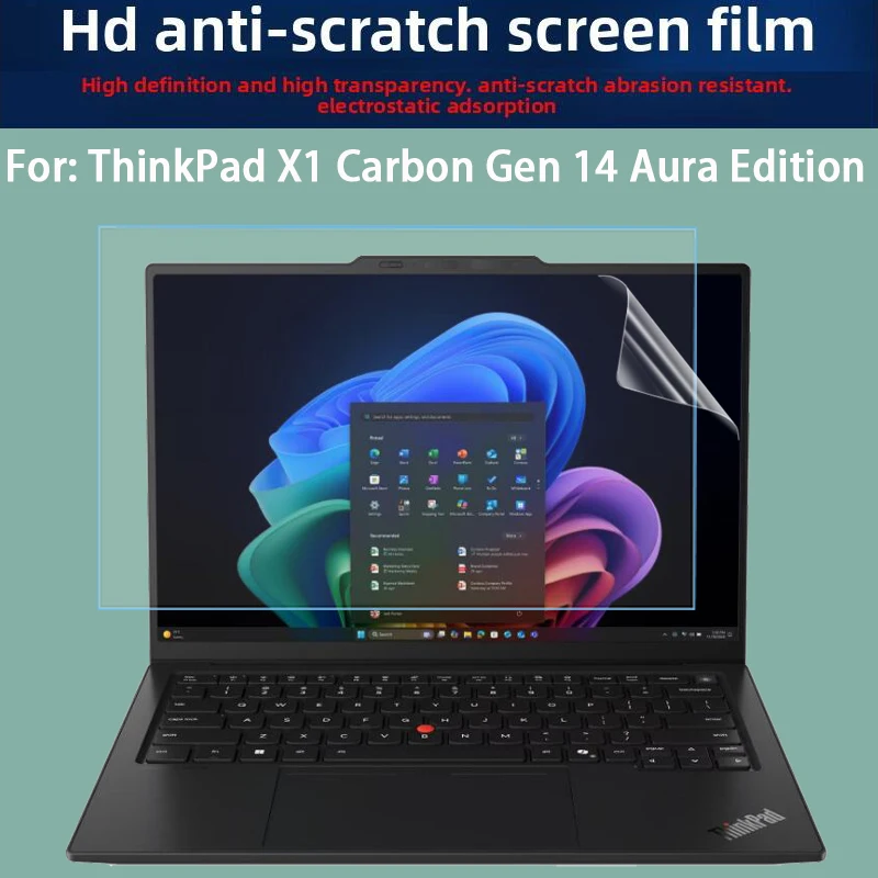 For ThinkPad X1 Carbon Gen 14 Aura Edition Keyboard Film Laptop Toughened Film Screen Protective Film Anti-Blue Film Matte Film