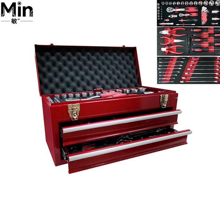 GATmatic 92 Pieces Professional Mechanical Repair Tool Kit Cr-Mo Steel Socket Wrench Set GS Certified Combination