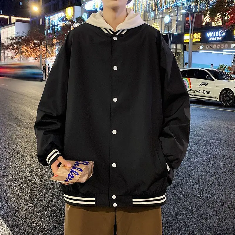 فضفاض الرجال البيسبول Jaet الخريف الشتاء حجم كبير 300 Pou هونغ كونغ Sle ملابس خارجية العصرية Haome زوجين محايد الزي