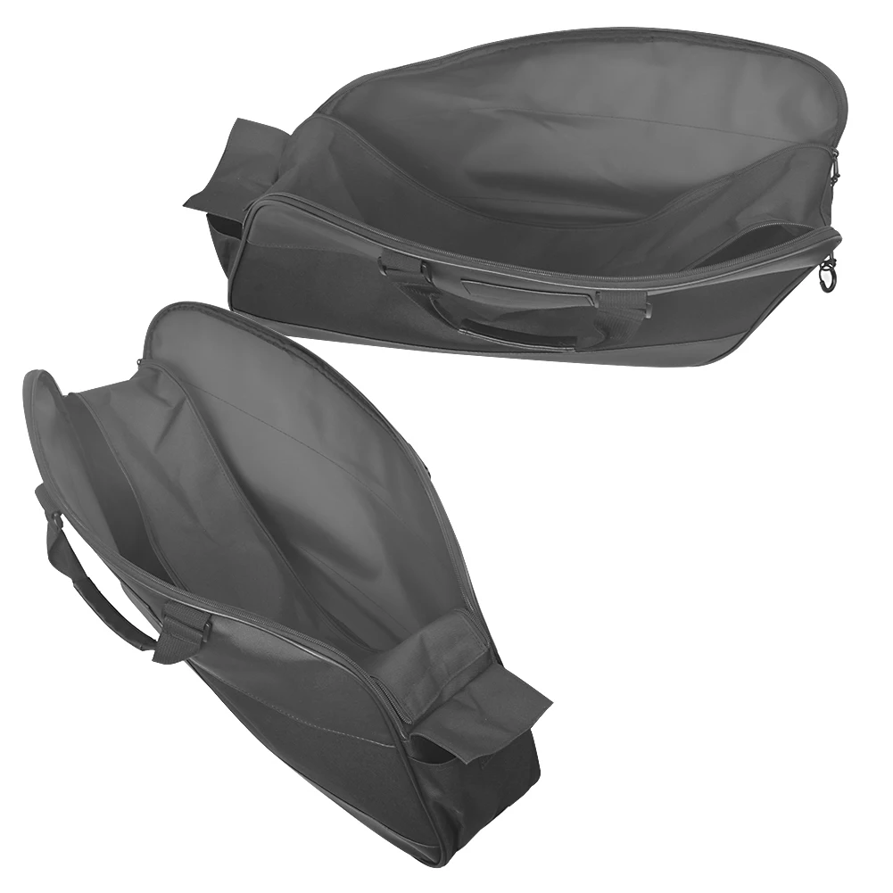 Schwarze Motorrad-Satteltasche, Gepäcktasche, weiche Rack-Liner-Satteltasche für Harley Touring Road King Electra Street Glide Ultra Tour 93-23 – Detail 9