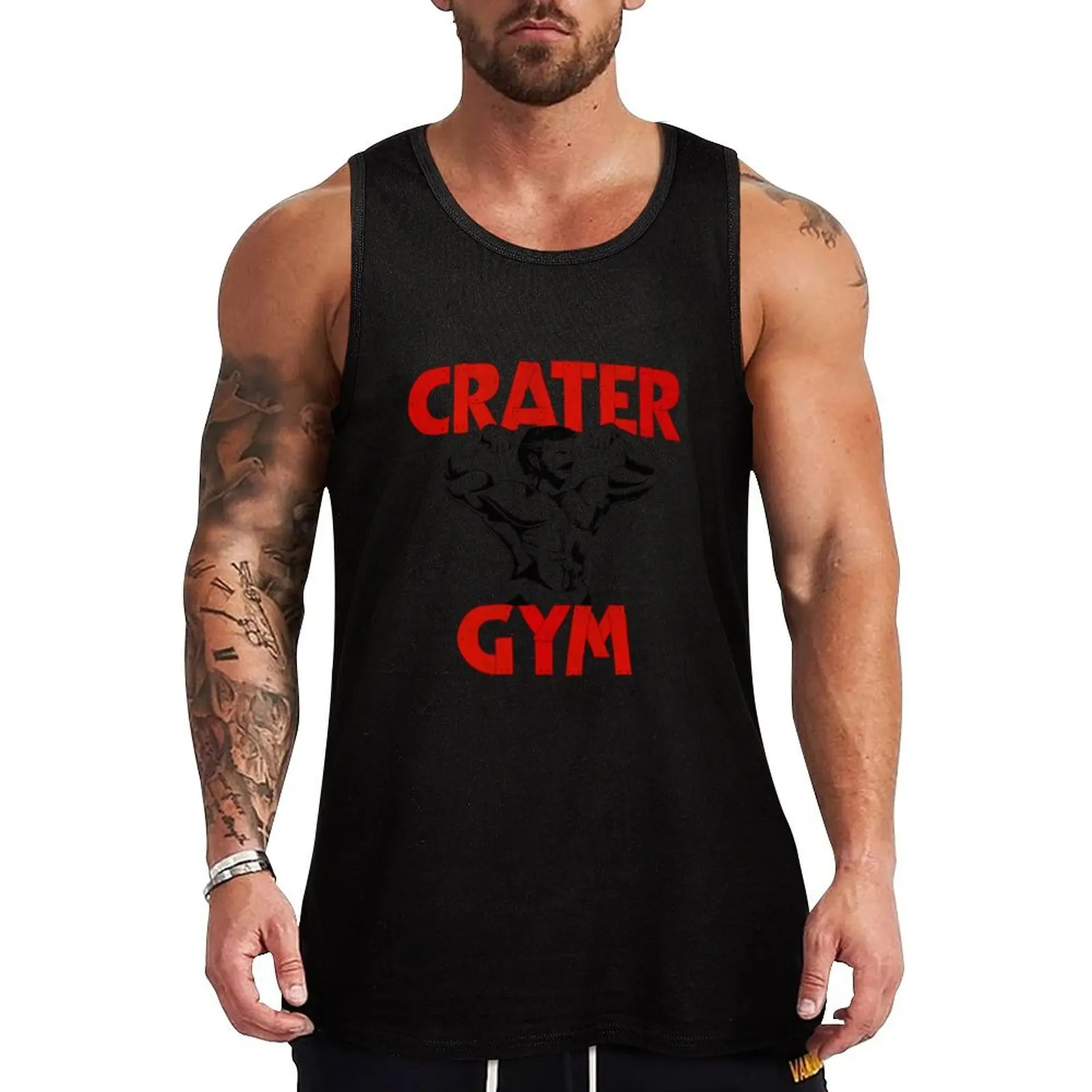 

Love Lies Bleeding Inspired Vintage Crater Gym Tank Top clothes for men summer gym wear men