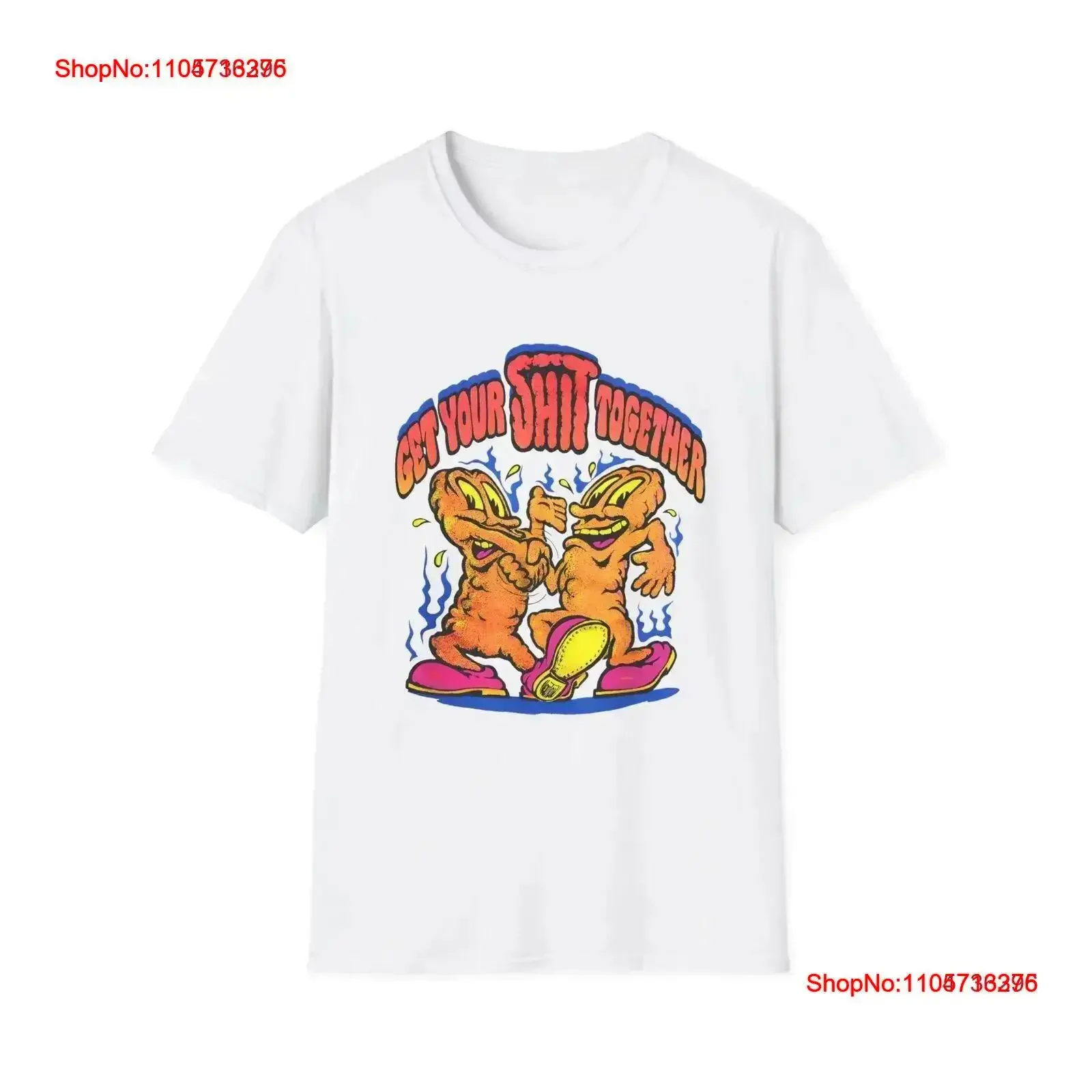 1970s graphic get your sh t together two ts shaking hands Shirt vintage Washed Soft Stylish Casual Comfortable vintage Washed