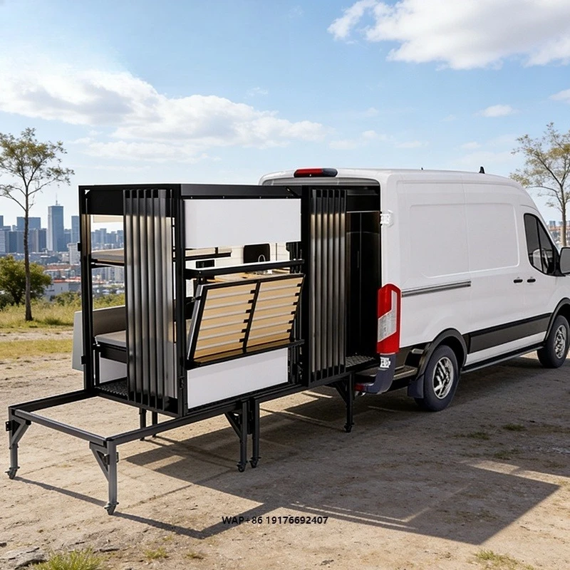 Independent Suspension Waterproof Kitchen Rooftop Tent Durable Foldable Camper Van Conversion Kit Furniture Module Box