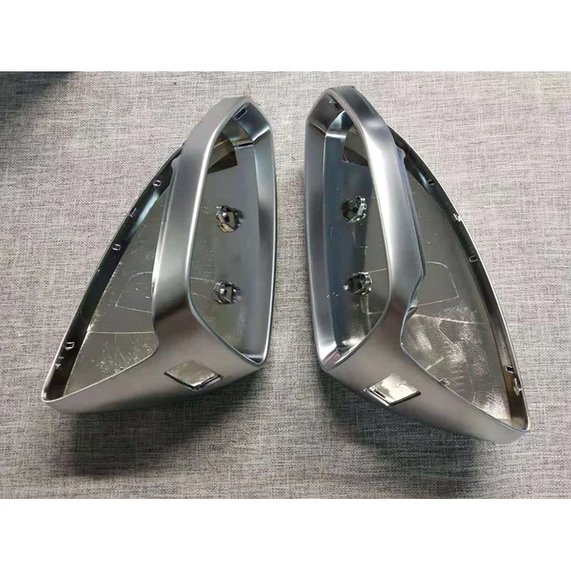 

2pcs Auto Left Right Side Chrome Silver Matt Rearview Mirror Cover For Audi A6 C8 A7 4K8 A8 D5 2018 2019