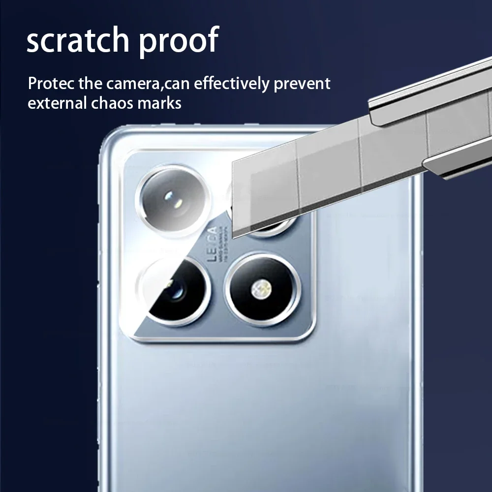 3 قطعة Xiaomi14T Pro 14 T Pro ثلاثية الأبعاد عدسة الكاميرا الخلفية حامي حافظة Xiaomi 14T Pro 14Tpro 14 T 5G واضح عدسة أفلام الزجاج المقسى