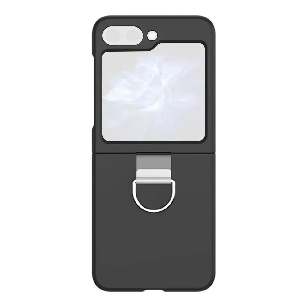 Funda de silicona de doble carcasa para Samsung Z Flip 5, carcasa protectora transparente, antigolpes, L4K5