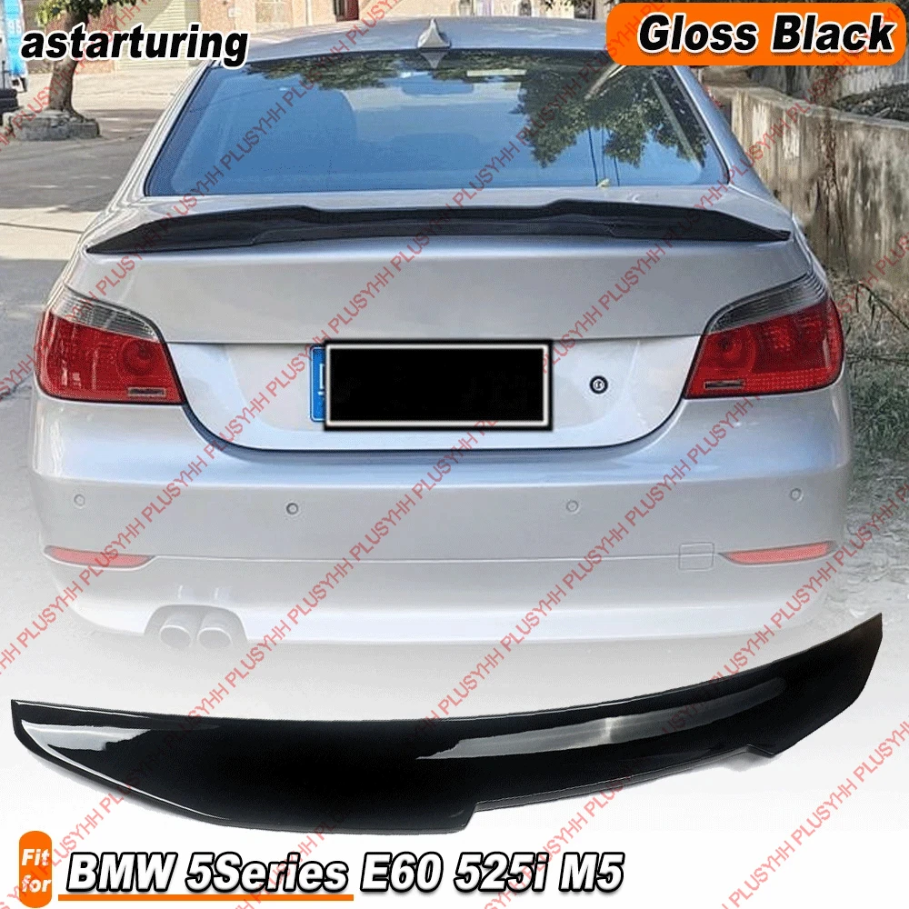 

E60 Spoiler PSM Style For BMW Sedan 4-Door 520i 523i 525i 530i 535i 540i 545i 550i M5 2004-2010 Accessories Rear Trunk Wing Part