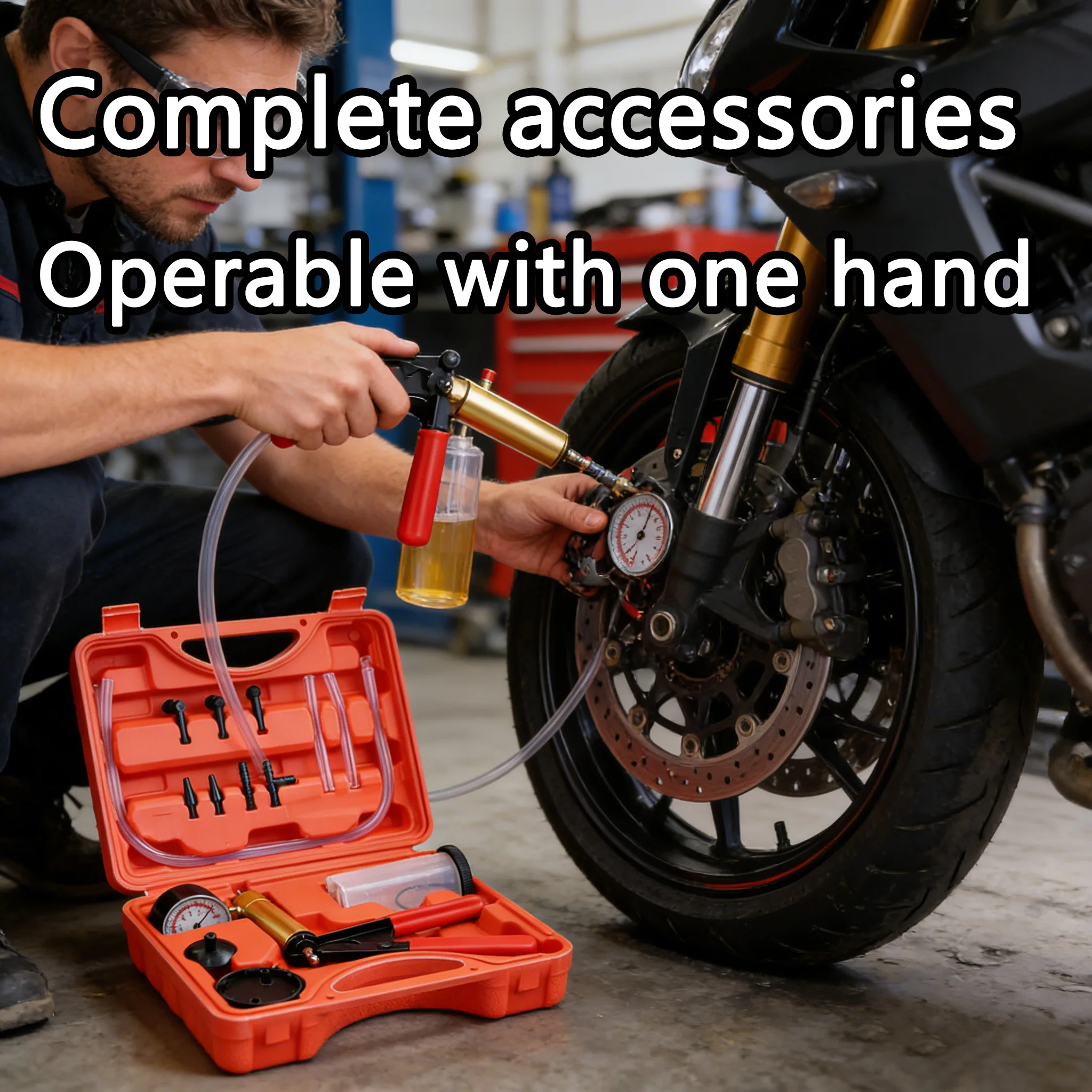 

Автомобильный ручной вакуумный насос-пистолет, тестер вакуумного давления, насос для проверки тормозной системы автомобиля, вакуумметр для авторемонта