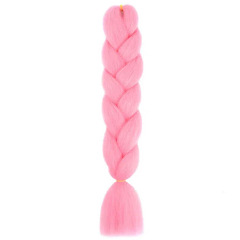 24 inch synthetische lange rechte yaki vlechten haar ombre vlechthaar jumbo regenboog vlecht haarverlenging voor vrouwen doe-het-zelf haar