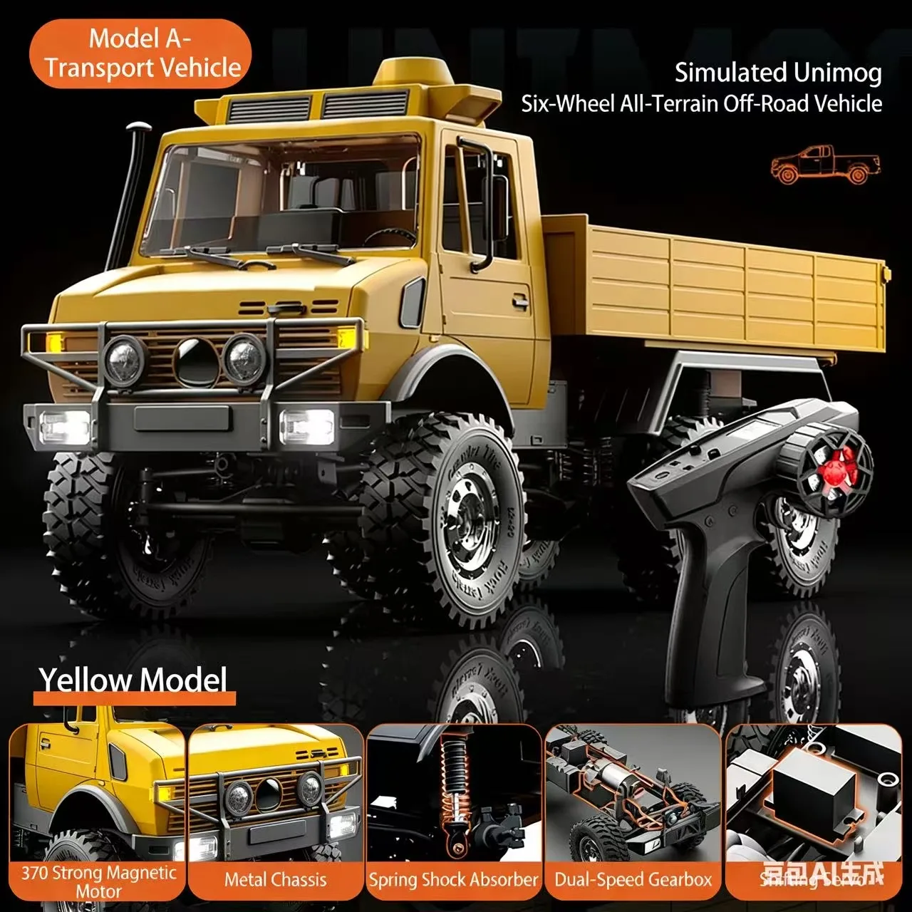 

Радиоуправляемая модель внедорожника 1:18 C8823, 6-колесный привод, подарок для детей, радиоуправляемая машинка на пульте управления