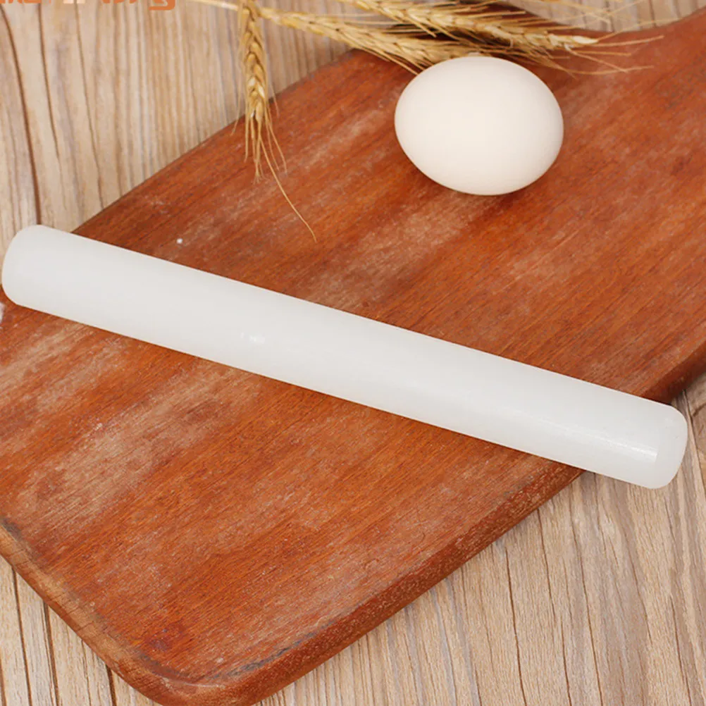 Premium Non-Stick Plastic Rolling Pin 30x3.5cm for Fondant Sugar Paste Marzipan Dough Pizza Noodles Bread Baking Pastry Cooking