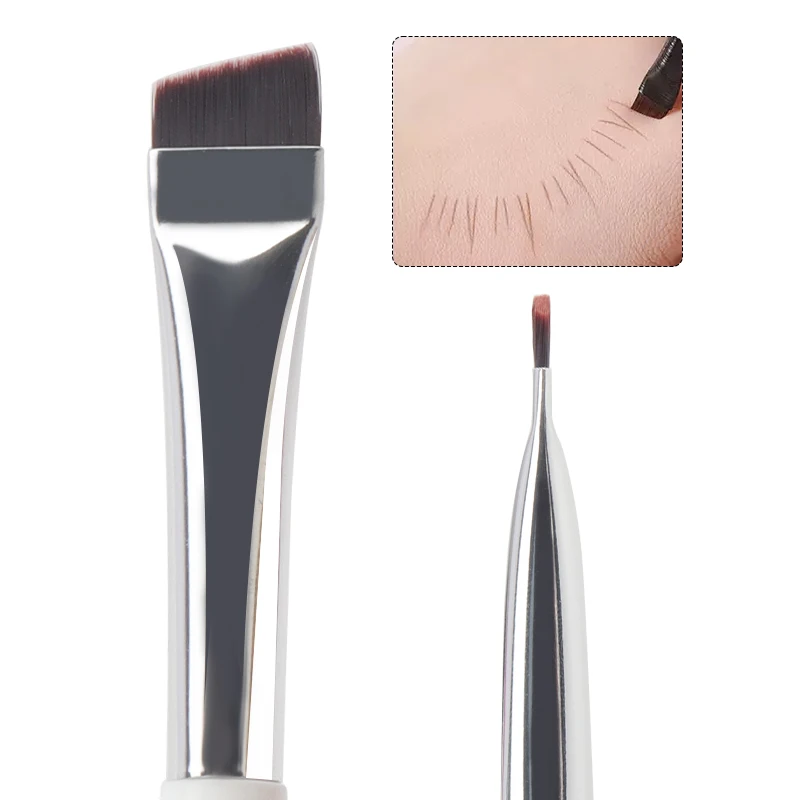 1pcs Eyeliner Makeup Brush Eyebrow Contour Brushes Eyelids Lying Silkworm Brush oblique Professional Eye Liner Cosmetic Tools
