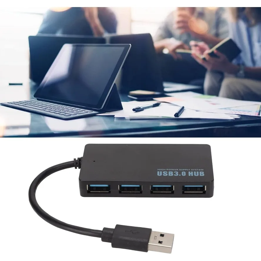 LccKaa USB-концентратор USB 3.0 4-портовый концентратор типа C Высокоскоростной кабель-конвертер для передачи данных Адаптер с поддержкой нескольких систем Plug and Play USB-адаптер