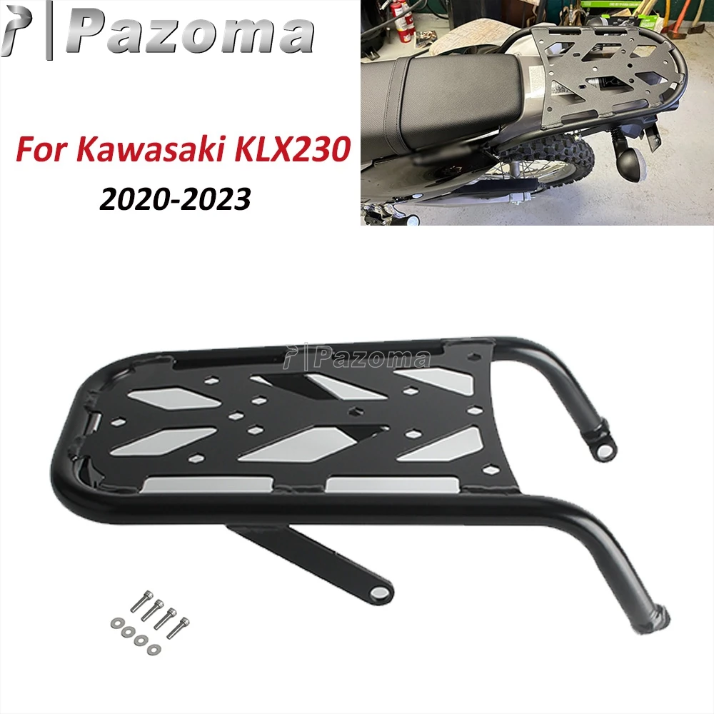 Rear Rack For Kawasaki KLX230 KLX 230 Motorcycle Tail Seat Area Covering Plate Rack Case Shelf Holder Carrier 2020 2021 2022-23