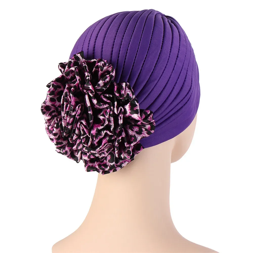 Grande Fiore Hijab Turbante Cofano Donne Musulmane Underscarf Hijab Islamico Cappello Interno Hijab Headwrap Chemio Caps Berretti Cancro Solido