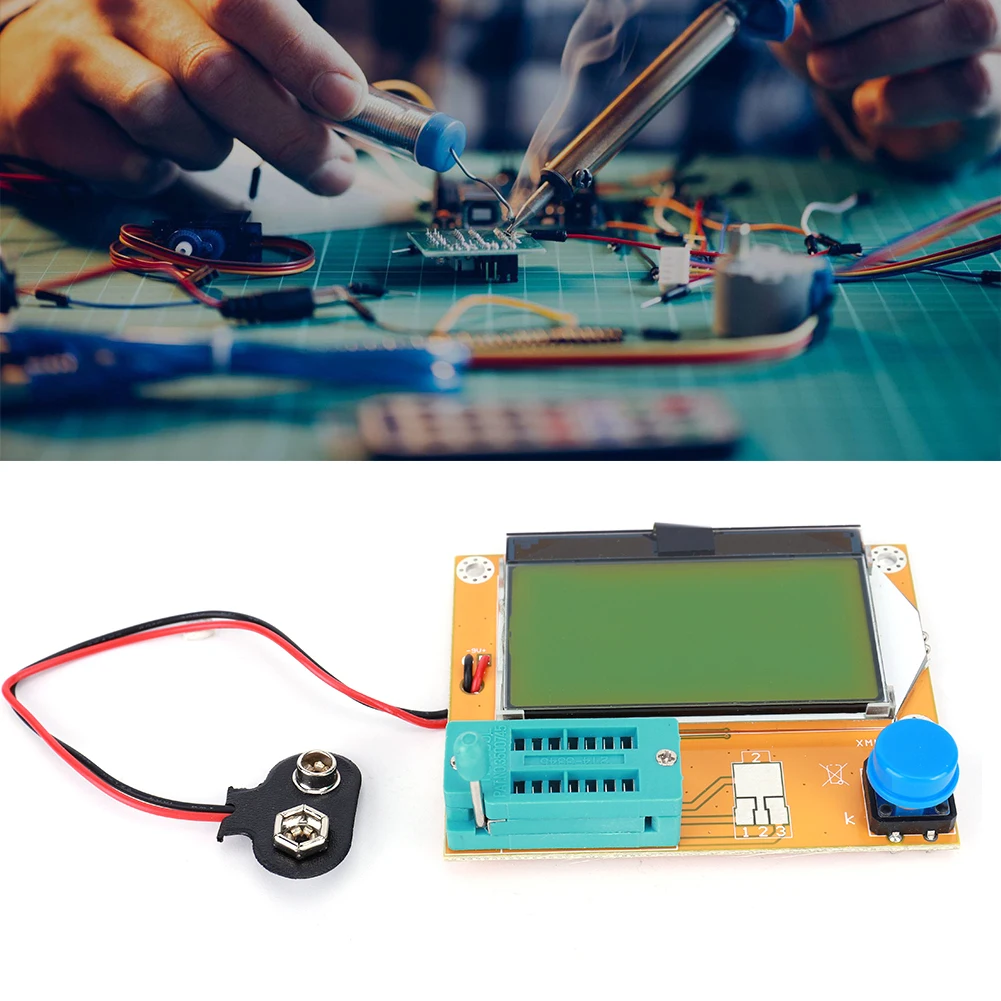 LCR-T4 Digital Transistor Tester ESR Meter Multifunction Diode Triode Capacitance SCR Inductance Multimeter MOS PNP NPN LCR