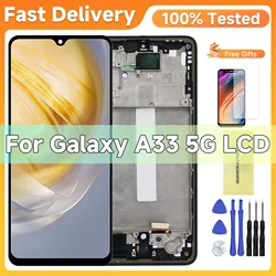 Super AMOLED / TFT Display For Samsung Galaxy A33 5G LCD Display Touch Screen Digitizer Assembly For Samsung A33 5G A336 LCD
