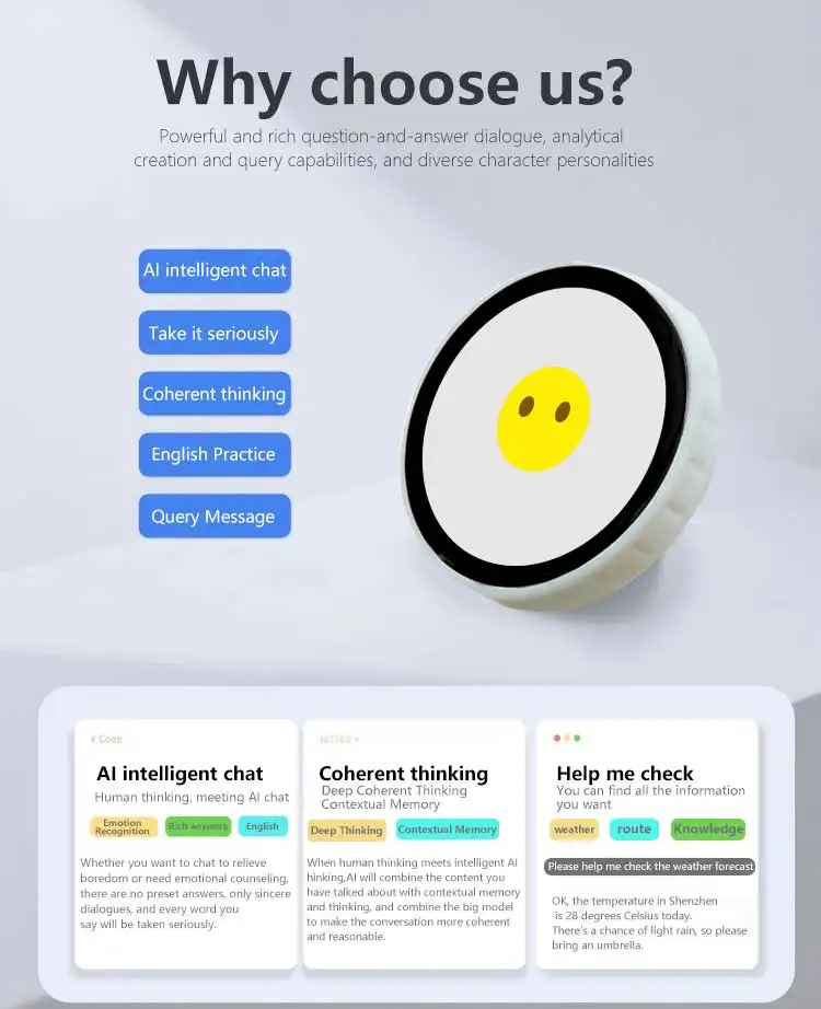 ESP32-S3 1.85 بوصة شاشة LCD مستديرة N16R8 مجلس التنمية DeepSeek AI الدردشة الصوتية صندوق روبوت تلفزيون صغير شحن مغناطيسي