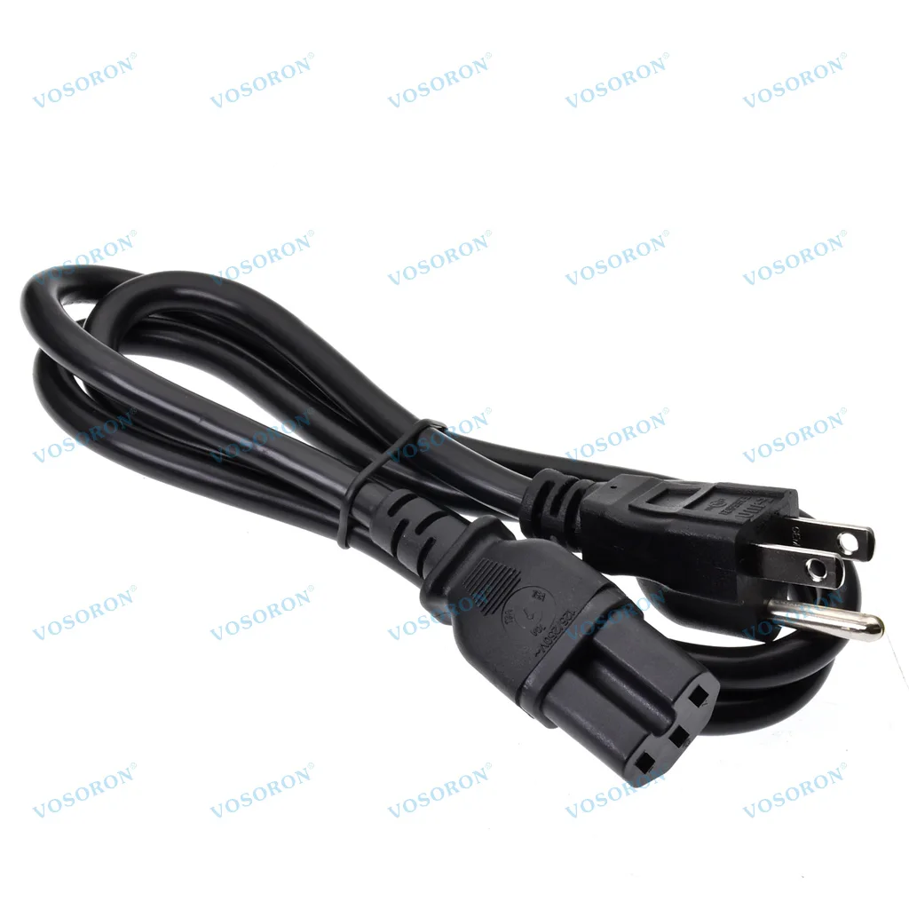 USA 3 Prong to C15 Power Cord, US NEMA 5-15P Male to IEC320 C15 Female Power Extension Cable Cord,10A 125V