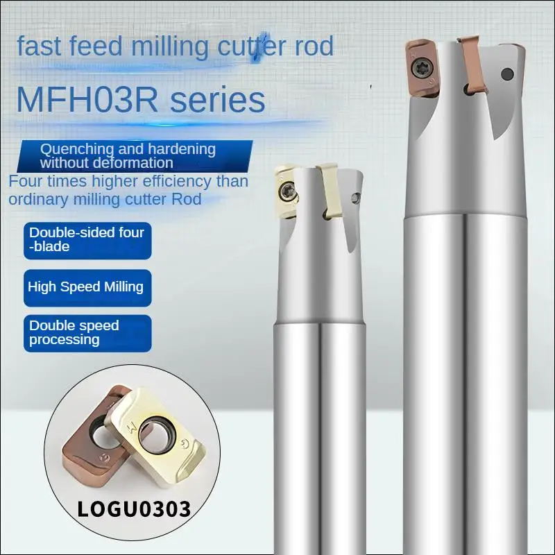 

MFH03R CNC milling cutter bar with large cutting depth fast feed and high efficiency,Install milling cutter insert LOGU030310