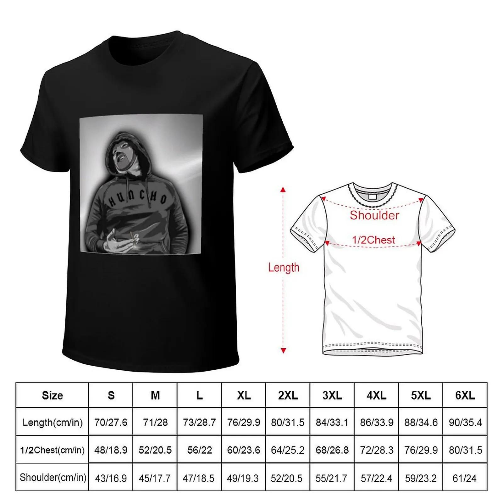 M HUNCHO DESIGN T-Shirt oversized t shirt oversized heavyweights t shirts men