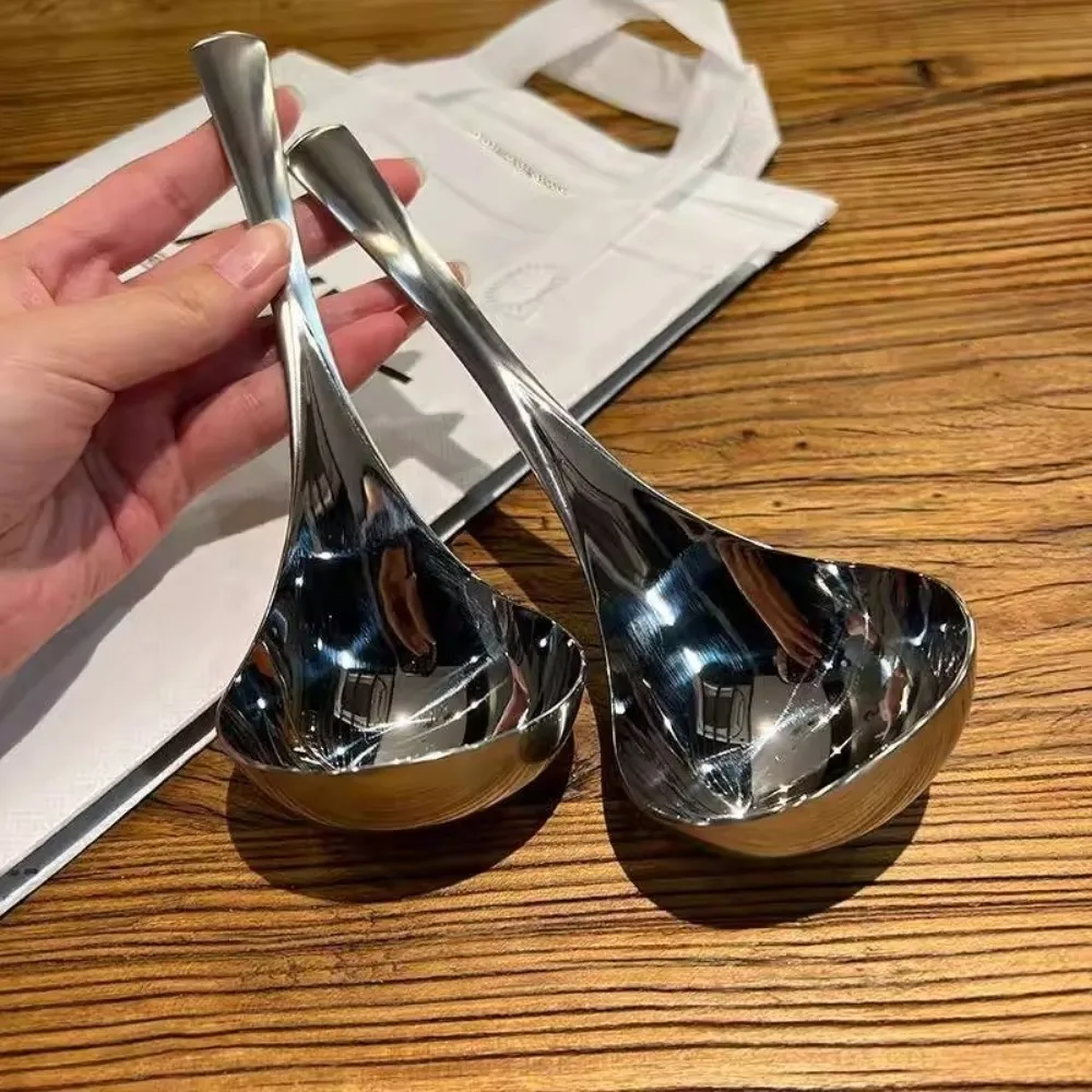 

Cooking Utensils Stainless Steel Stainless Steel Spoon Thicken Durable Hot Pot Scoops Long Handle Kitchen Spoon Cooking