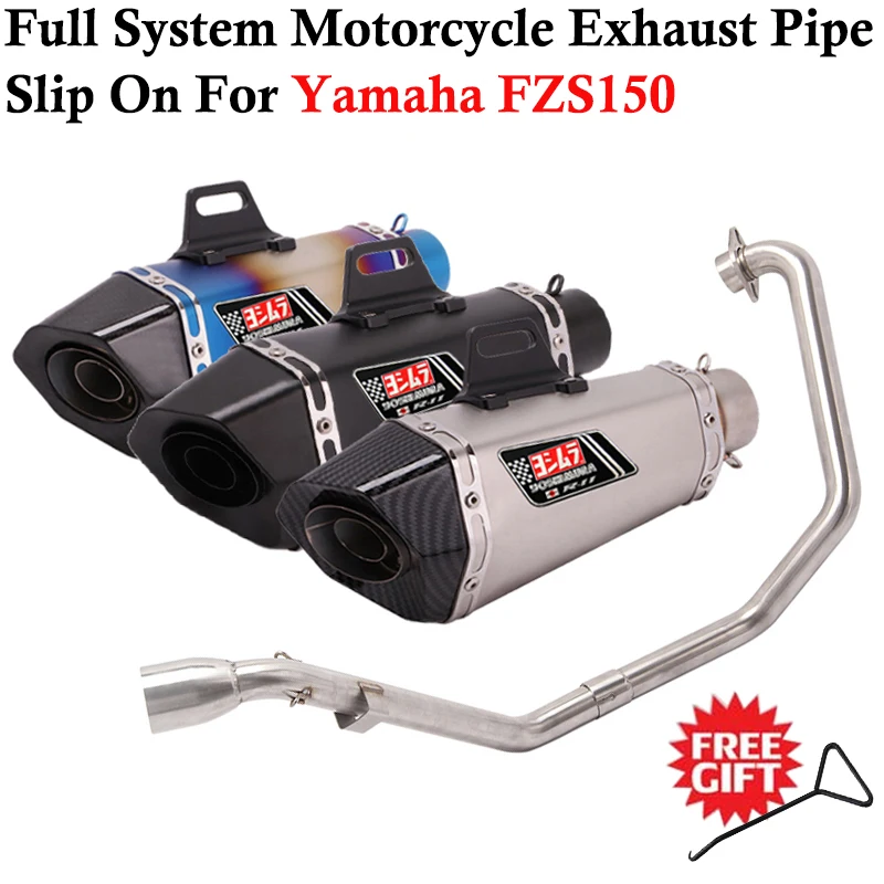 

Full System For Yamaha Yamaha FZS150 FZS 150 Motorcycle Exhaust Modified Front Link Pipe Escape Muffler 51mm DB Killer Stainless