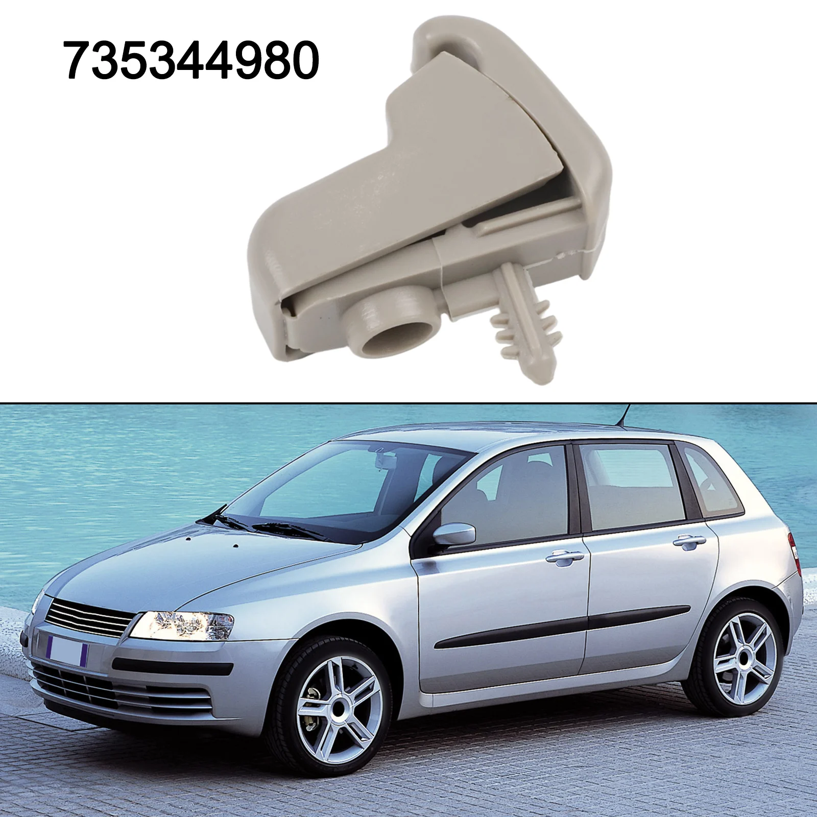 735344980 Sun Visor Holder Bracket for Fiat and For Alfa Romeo 147 Car Replacement Part for Sun Visor Assembly