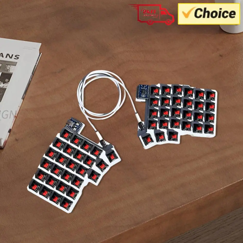 

Split Keyboard Wired Gaming Keyboard Hot Swap Programmable Keyboard Split-layout Keyboard Customized PC Gamer Accessories