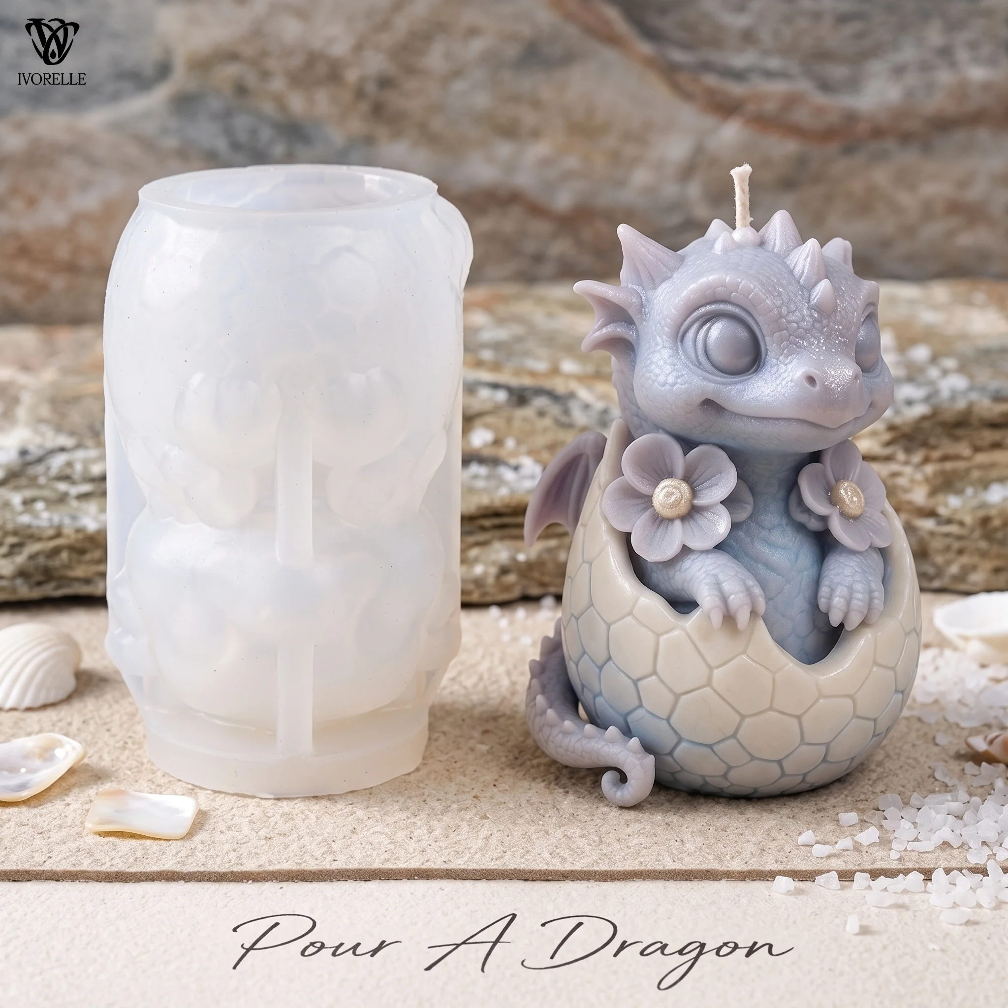 Resin Craft Ideas - IVORELLE Molde de silicona para velas