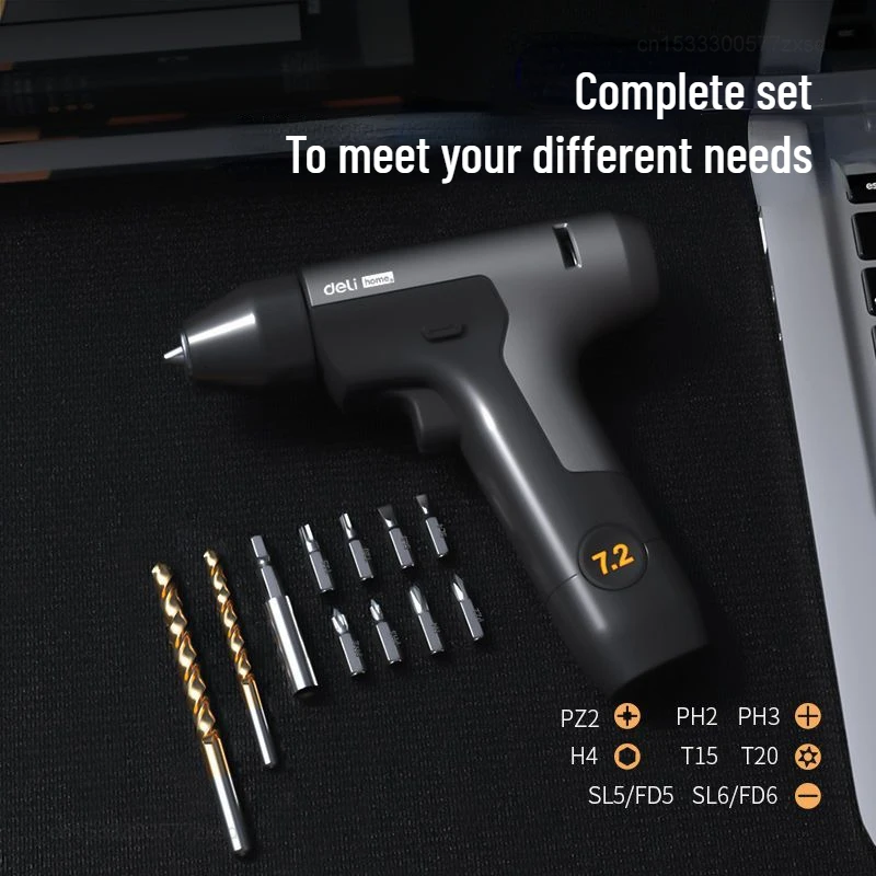 Xiaomi Deli Hand Drill Hammer Drill Brushless Drill Lithium Electric Tool Multi-function Rechargeable Household Screwdriver Tool