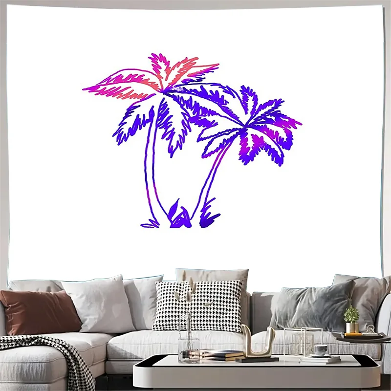 unframed Tropical Palm Tree Tapestry Wall Hanging Boho Beach Decor Ocean Vibes Nature Aesthetic Dorm Room Decor Festival Backdro