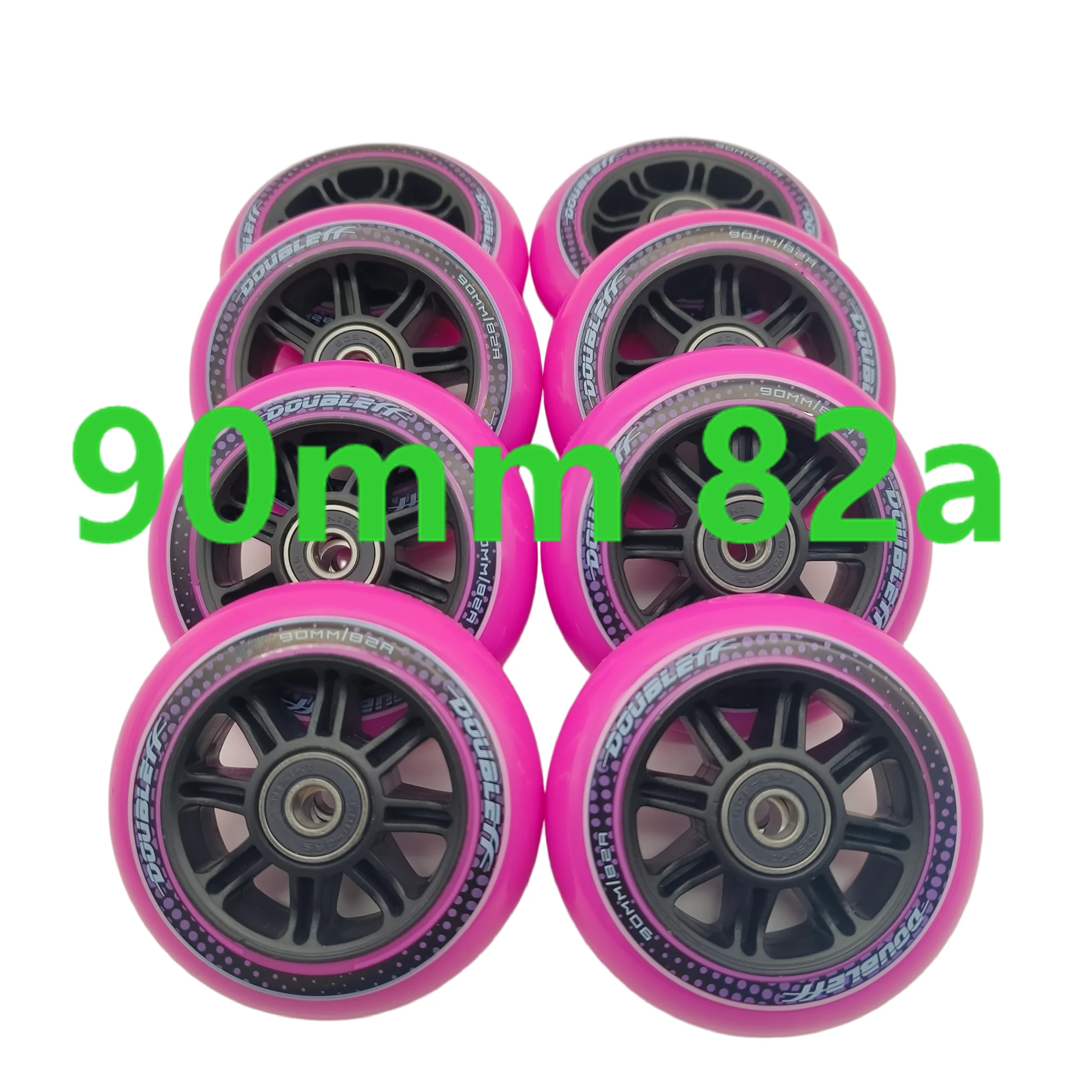 スピードスケートホイール-90mm-100mm-厚さ24mm-硬度82a-ベアリング付き-6個セット