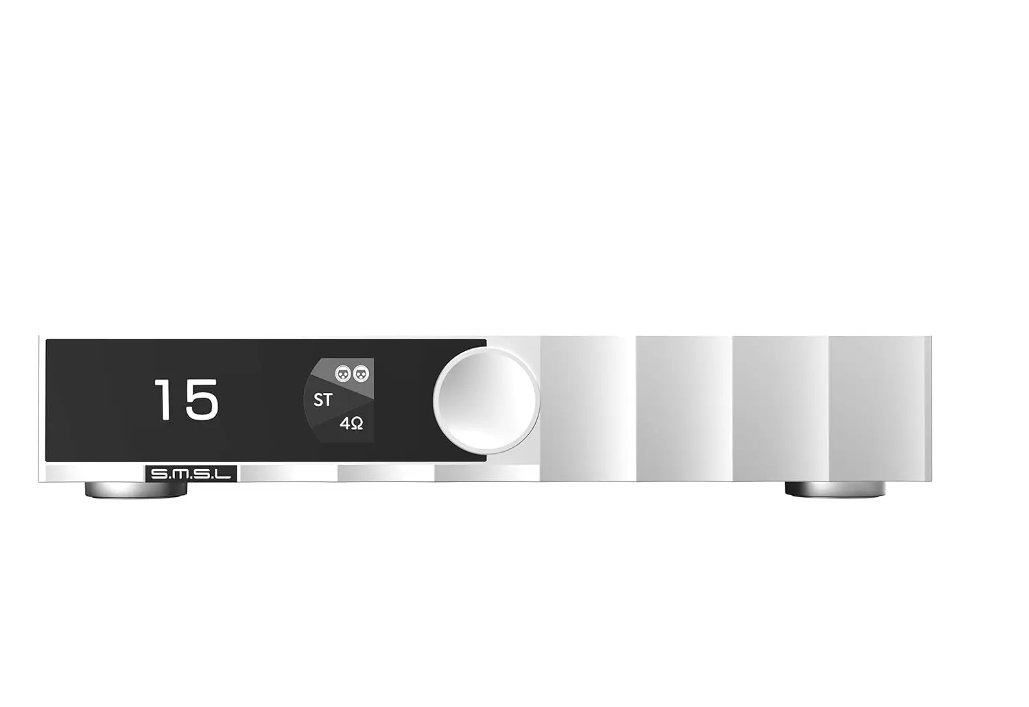 SMSL PA400 Hi-Fi Gallium Nitride Power Amplifier PGA2311 500Wx2 XLR Mono Bridge RCA Stereo 0.003% THD Mode for Home Theater