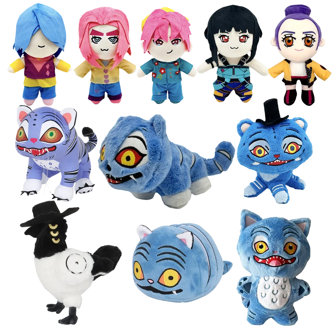 

2024 Demon Hunters Tiger Плюшевая игрушка Demon Hunters Kpop Аксессуары Игрушка Tiger Plushie Doll K Pop Demon Hunters Мерч Подарок на день рождения