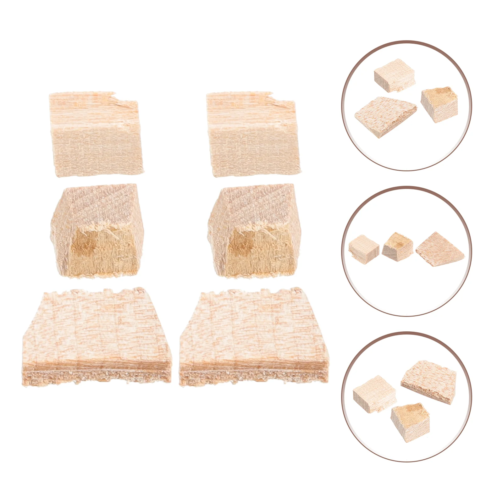 2 Sets Violin Bow Cork Replacement Fiddlestick Wedges Wood Plugs Tool Stringed Instrument Tools Wooden Parts