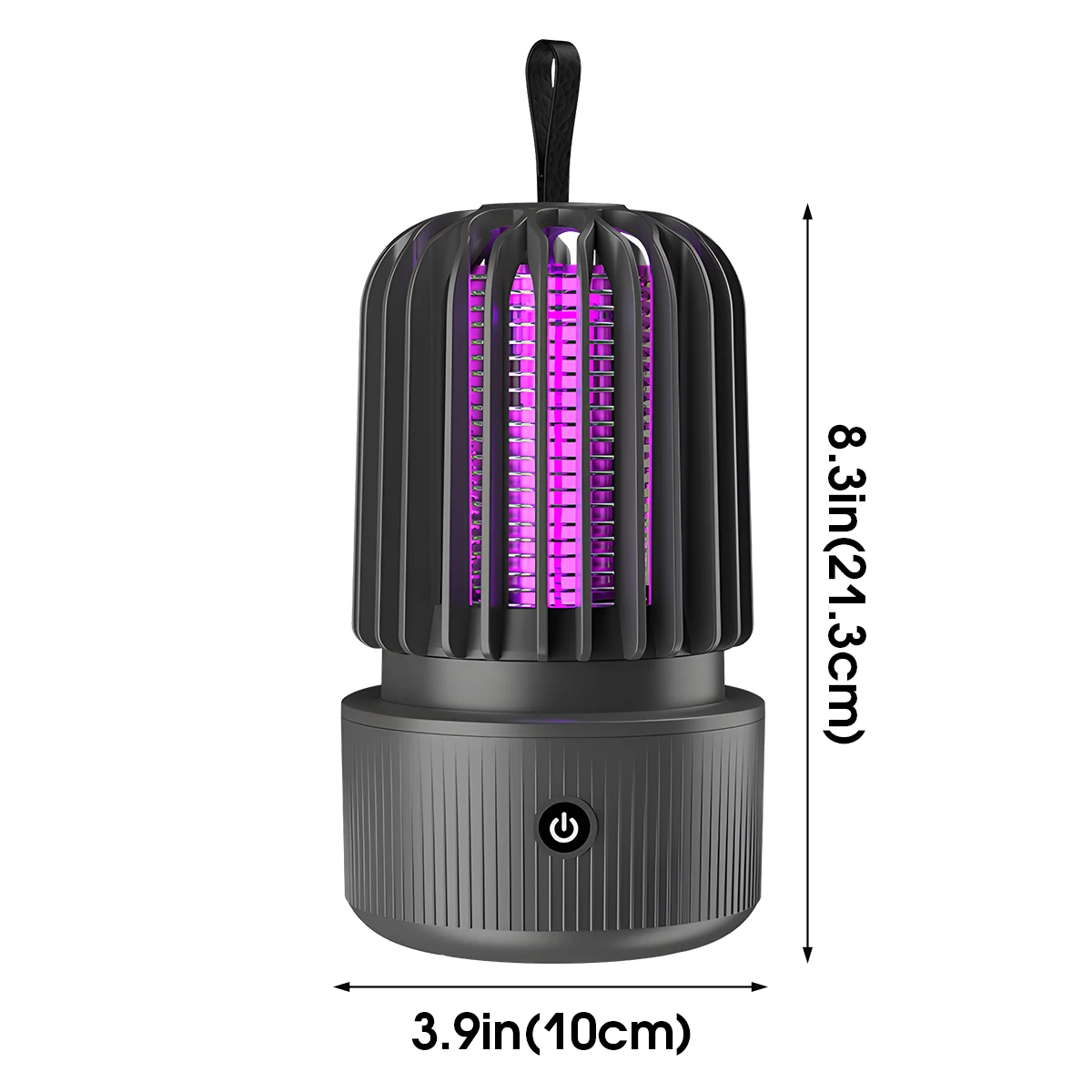 Mosquito Killer Lamp Handheld 1200mAh USB Rechargeable 2 Modes Portable Bug Zapper with Handle for Home Outdoor Camping